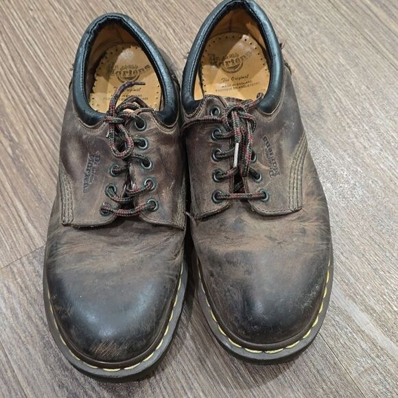 - Dr. Martens Mens 11 Brown Leather Oxford - Picture 1 of 9